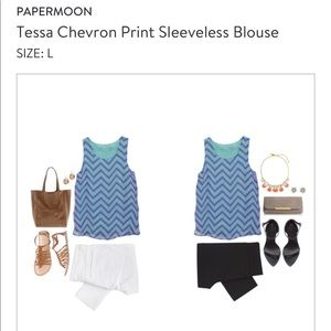 Papermoon Tessa Chevron Top